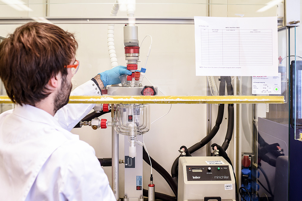 Identifying novel efficient routes of synthesis to enable large-scale manufacturing of compounds. Learn more!