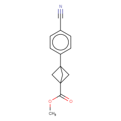 methyl 3-(4-cyanophenyl)bicyclo[1.1.1]pentane-1-carboxylate