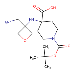 4-((3-(aminomethyl)oxetan-3-yl)amino)-1-(tert-butoxycarbonyl)piperidine-4-carboxylic acid