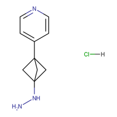 4-(3-hydrazineylbicyclo[1.1.1]pentan-1-yl)pyridine hydrochloride